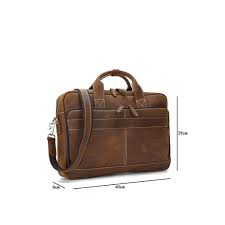 Cặp xách da xịn doanh nhân 559 siêu bền đẹp, đựng laptop 15.6''
