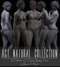 Act Natural Collection: Casual Standing Poses for G8F - Daz Content by  RazzleDazzle3D