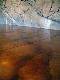 Reactive Stain Effects On Concrete Using Household Items Concrete Decor Stained Concrete Concrete Stained Floors Concrete Decor