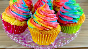 Repeat with remaining balls and cupcakes. How To Make Easy Rainbow Swirl Funfetti Cupcakes From Scratch Recipe Carlytoffle Youtube