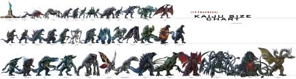 Pin By Wade On Wade H Kaiju Size Chart All Godzilla