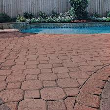 Pavestone Decorastone 9 06 In L X 5 51 In W X 2 36 In H Antq Terra Cotta Concrete Paver 350 Pieces 100 Sq Ft Pallet 15616 The Home Depot Backyard Dyi Paver Concrete Pavers