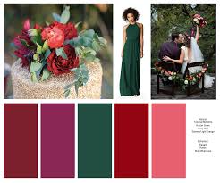 And a bride deserves to shine at her wedding. My Ideal Color Palette Bridesmaids Will Wear Hunter Green Dress From Weddingtonway Com I Want Hunter Green Wedding Green Wedding Colors Wedding Colors Red