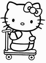 hello kitty coloring pages to color online printables colouring coloriage bonhomme de neige