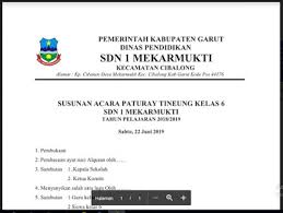 Dan pastinya, panitia acara perlu mempersiapkan susunan acara perpisahan sekolah tersebut. Unduh Contoh Susunan Acara Perpisahan Paturay Tineung Pelepasan Kelas 6 Enam Sekolah Dasar Sd Guru Jumi