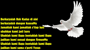 Daftar kumpulan lirik lagu rohani kristen tentang firman tuhan atau firman allah pada alkitab seperti ajarku berharap hanya padamu, arti kehadiranmu, bagai rusa kurindu sungaimu, bahasa cinta, berfirmanlah ya tuhanku, berfirmanlah ya yesus, dia buka jalan, engkaulah tuhan, firmanmu agung, firman jadi manusia, firman tuhan, firman tuhan itu pesawat allah, hanya yesus jawaban hidupku, janjimu. Lirik Lagu Rohani Berkaryalah Roh Kudus