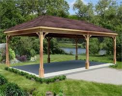 12 X 24 Cedar Ramada Outdoor Pavilion Outdoor Pavillion Gazebo Plans