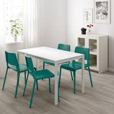 Melltorp Teodores Table And 4 Chairs White Green Ikea Ikea Dining Table Ikea White Dining Table Dining Table Chairs