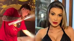 Vaza filho de Andressa Urach gravando conteúdo adulto da mãe