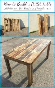 Diy How To Build A Pallet Table Mebel Iz Poddonov Poddony Interer