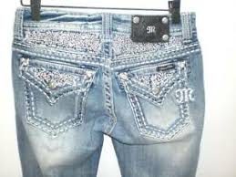 Details About W13673 Womens Miss Me Jewel Bedazzled Blue Stretch Boot Cut Jeans 26