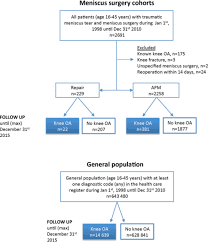 Torn meniscus surgery is one of the most common orthopedic surgeries, often performed alongside other knee repair surgeries, such as an acl or mcl reconstruction. The Risk Of Symptomatic Knee Osteoarthritis After Arthroscopic Meniscus Repair Vs Partial Meniscectomy Vs The General Population Sciencedirect