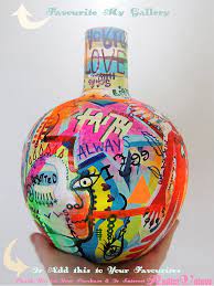 Abstract Vase Graffiti Ceramic Art Sculpture Love Abstract Expressionism Original Art Art Painting Uk Sh Graffiti Abstract Vase Ceramic Art Sculpture