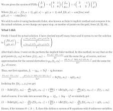 algorithm - Solving PDE with implicit euler in python - incorrect output -  Stack Overflow