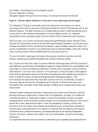 It will define your position at the beginning of the debate and will exhibit the resolutions and for example, if the agenda is poverty in developing countries, you need to talk as much about it as possible. Position Paper Turkey Refugee Espionage