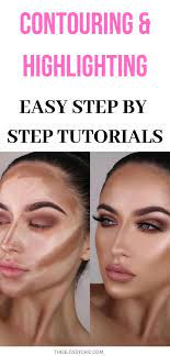 4 Easy Contouring And Highlighting Tutorials The Glossychic Easy Contouring Highlight Tutorial Makeup Tutorial Foundation Contouring