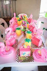 Flamingos Birthday Party Ideas Photo 1 Of 40 Flamingo Birthday Party Kids Flamingo Birthday Summer Birthday Party