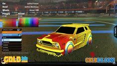 Painted Rocket League Fennec Design With Cheap Items Saffron Fen Rocket League League Cat Decal