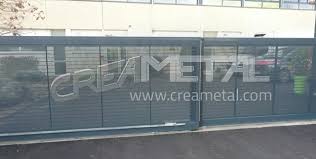 Maybe you would like to learn more about one of these? Etude Et Fabrication Portail Coulissant Telescopique Deux Vantaux Dans L Ain Creametal