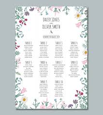 Table Plan Wedding Seating Chart Wedding Seating Chart