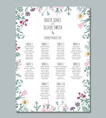 Table Plan Wedding Seating Chart Wedding Seating Chart