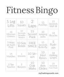 Myfreebingocards Com Fitness Bingo In 2020 Bingo Cards Free Bingo Cards Bingo Card Generator