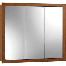 Jensen Granville 48 In W X 30 In H X 4 75 In D Surface Mount Medicine Cabinet In Honey Oak Dis740655x The Home Depot In 2021 Surface Mount Medicine Cabinet Bathroom Medicine Cabinet Honey Oak