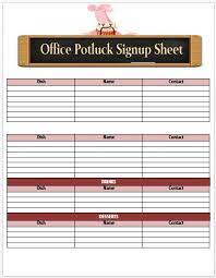 Dec 22, 2014 · to lighten up this summer favorite, replace buttermilk and mayonnaise with canola oil, agave nectar, green hot sauce, and white vinegar. 60 Best Potluck Signup Sheets For Free 5th One Will Amaze You Demplates