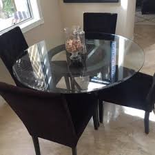 Shop affordable home décor & stylish, chic furniture at z gallerie. Best 60 Crate And Barrel Round Glass Dining Table And Z Gallerie Tufted Chairs For Sale In Irvine California For 2021