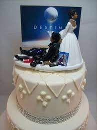 Video Game Dest Funny Wedding Cake Topper Gamer Junkie Gaming Etsy Funny Wedding Cake Toppers Wedding Cake Topper Gamer Funny Cake Toppers