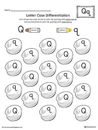 Kids will get excited to practice their letter recognition skills during december with this super cute. Letter Case Recognition Worksheet Letter Q Myteachingstation Com