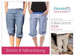 Pumphose schnittmuster kostenlos 86 |. Pumphose In 3 4 Lange Nicki Gr 158 Damengr 46 2 Schnitte