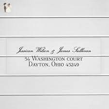 Wedding Invitation Return Address Clear Transparent Labels Stickers Wedding Invitation Return Address Transparent Label Stickers Addressing Wedding Invitations