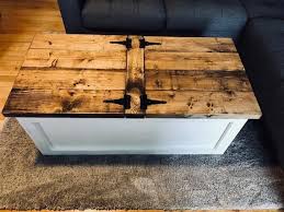 Farmhouse table plans with distressed legs. Farmhouse Storage Coffee Table Free Shipping Diy Furniture Table Coffee Table With Storage Woodworking Coffee Table