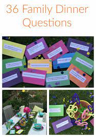 For example, the prompt might be share your name, role, and what you usually eat for breakfast. 36 Questions To Ask Your Family At Dinner