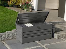 Oskar xxl kissenbox wasserdicht polyrattan 950l braun. Konifera Kissenbox Helsinki Stahl Abschliessbar Otto