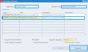 Oracle Concepts For You Creating Chart Of Accounts In