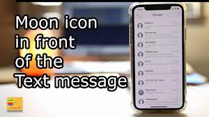 The moon when only half its disk is illuminated. Moon Icon On The Side Of Text Message Youtube