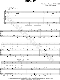 (c) 1986 umg recordings, inc.#saltnpepa #pushit #remastered Salt N Pepa Push It Sheet Music In A Minor Download Print Sku Mn0061150