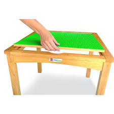Imaginarium Activity Table With 2 Storage Ottomans Natural Lego Activity Table Table Activities For Toddlers Activity Table