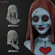 👤 BUST SALLY・ STL File for 3D printing・Cults