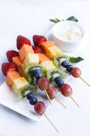 For many of us our first brush with fruit salad was in the form of something that came out of a can. Fruit Kebabs Healthy Little Foodies