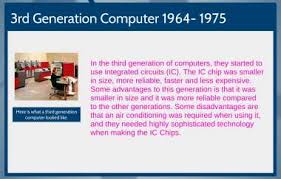 Everyone using pcs now days. The 6 Generations Of Computers By Taylor Moody