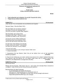 Subiecte Bac 2020 Germana