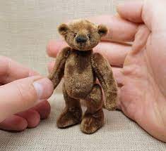Today I Am Pleased To Present My New Miniature Creation Small Bear Named Markusha He Is Only 9 Cm Tall Standing I Have Handmade Teddy Bears Bear Bear Names