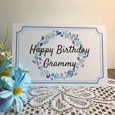 Grandma Handmade Birthday Card For Grandmother Printable Birthday Card For Grammy Greeting Card For Grandmother Grandma Gran Mom Mom Grandma Birthday Card Birthday Card Printable Birthday Cards For Niece