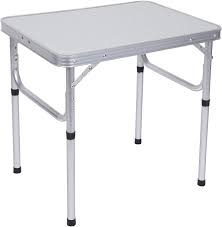 Trademark Innovations Aluminum Adjustable Portable Folding Camp Table With Carry Handle Click Image For M Camping Table Aluminum Folding Table Folding Table