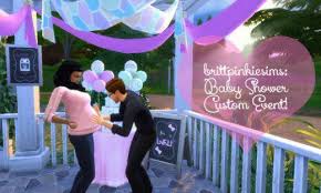 You Can Throw A Baby Shower Or Have Several Other Custom Events With My Mods Sims Baby Sims 4 Sims 4 Toddler