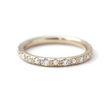 Eternity Ring With Diamonds And Pearls - 18k Gold Pearl Wedding Ring Ruby Wedding Rings Eternity Ring Diamond