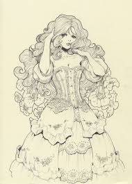 Original Ink Drawing Art Anime Art Original Ink Drawing